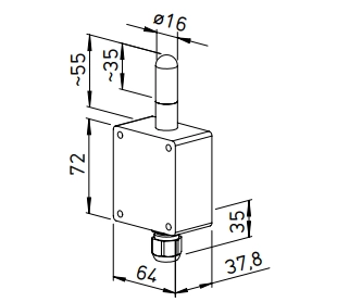 Helios Absolut-Feuchte-Sensor AFS 0-10V