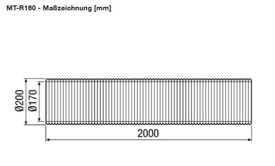 Maico Lüftungsrohr, wärmegedämmt MT-R160