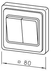 Helios MVB, Betriebsschalter 0-1-2 für Multivent-Rohrventilatoren HE/MVB