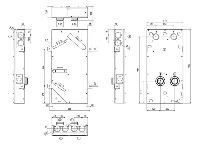 Maico Lüftungsgerät WS 75 Powerbox H