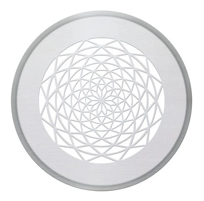 Zehnder Design-Gitter CLRF / TVA, Sans soucis, Edelstahl, Durchmesser 160 mm, inklusive Filter