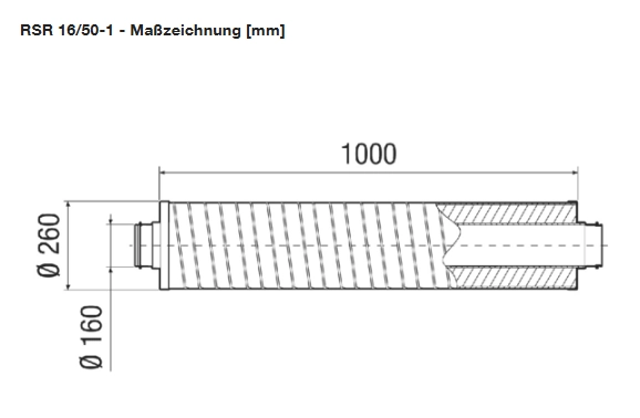 Maico Rohrschalldämpfer RSR 16/50-1