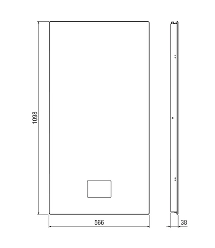 Maico Unterputz-Glas-Abdeckung WS 75 UPGA für WS 75
