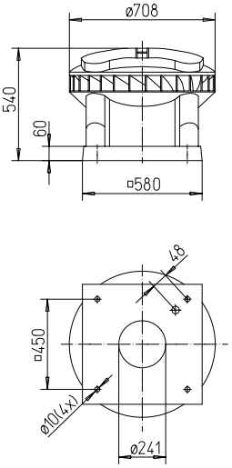 Helios Dachventilator DV EC 250 ECO