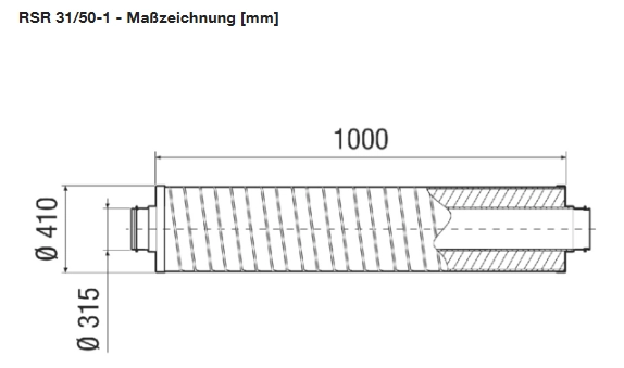 Maico Rohrschalldämpfer RSR 31/50-1