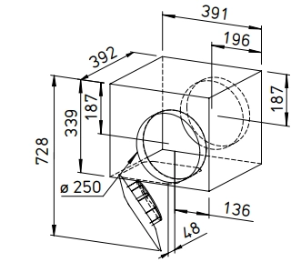 Helios Radial-Rohrventilator SVS EC 250 SlimVent EC