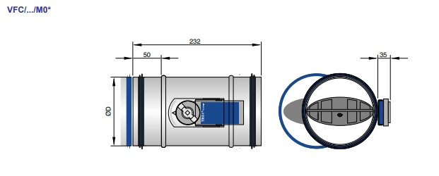 Trox Volumenstromregler VFC/200/M01