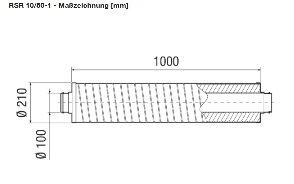 Maico Rohrschalldämpfer RSR 10/50-1