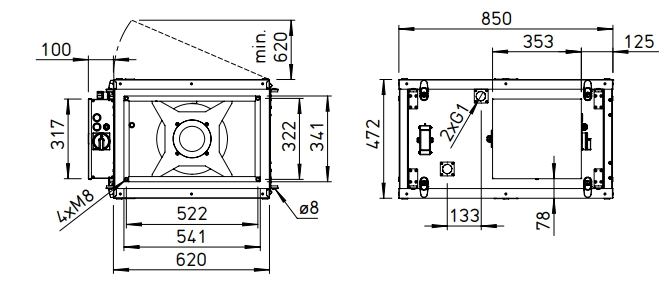 Helios Außenluftbox ALB EC 50/30 WW