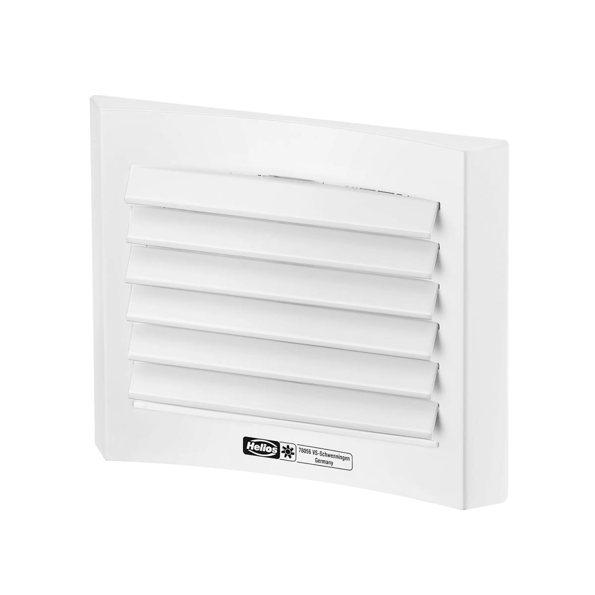 Helios LGM 125, Lüftungsgitter aus Aluminium, weiß lackiert, für Lüftungs- öffnungen DN 125 mm HE/LGM/125