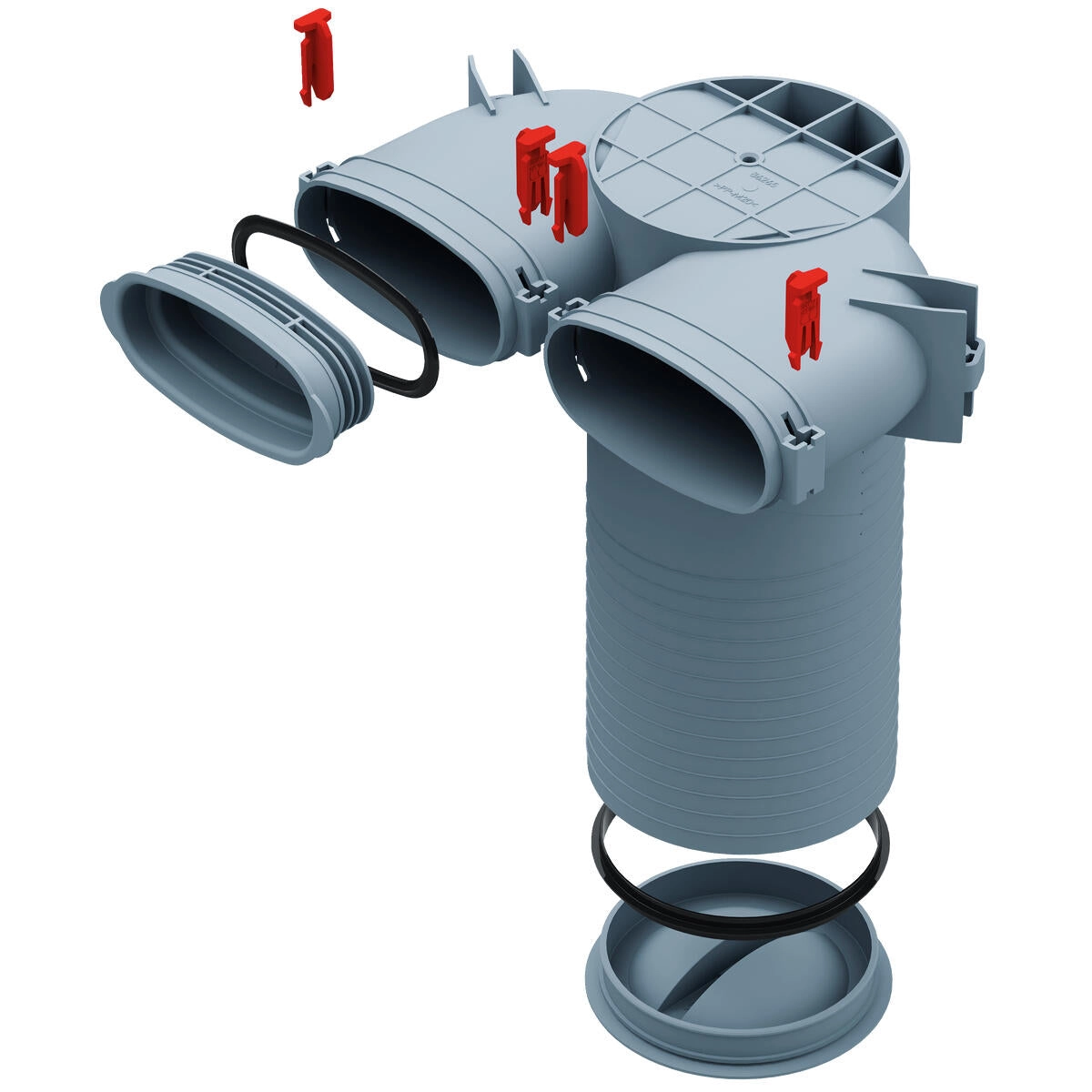 Helios FlexPipe Decken-/Wandkasten FRS-DWK 2-51/125