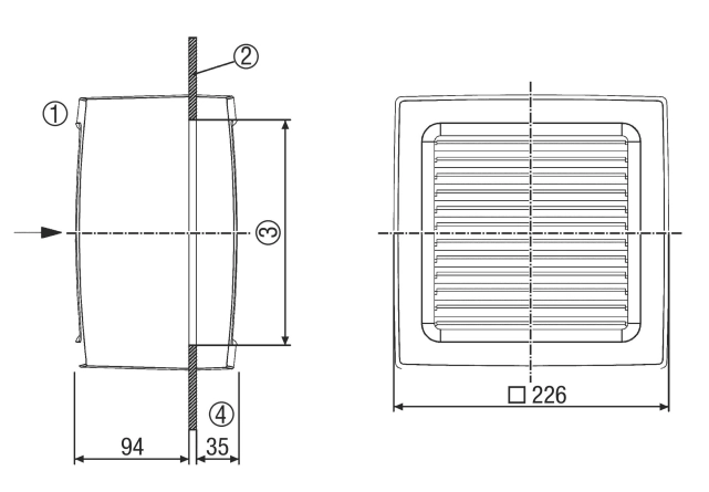 Maico Fensterventilator EVN 15 MA/EVN/15