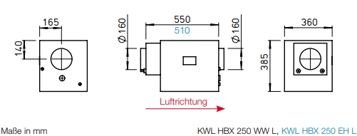 Helios HygroBox KWL HBX 250 WW L