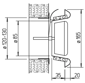 Helios KTV 125, KTVA 125, Kunststoff-Tellerventil HE/KTV/125/KTVA/125
