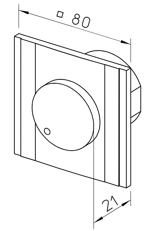 Helios Drehzahl-Potentiometer mit Betriebsanzeige PU 24