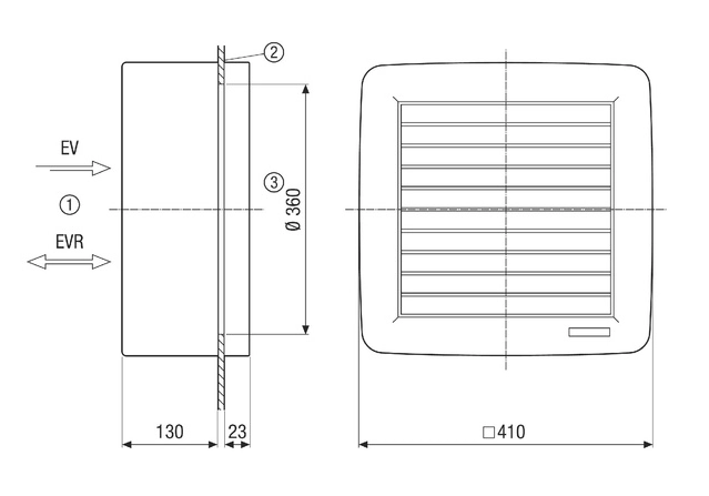 Maico Fensterventilator EVR 31 MA/EVR/31