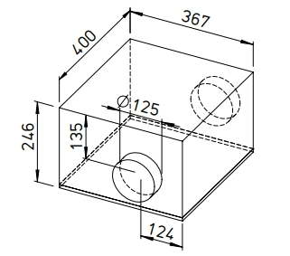 Helios Rohrventilator SB EC 125 B SILENTBOX