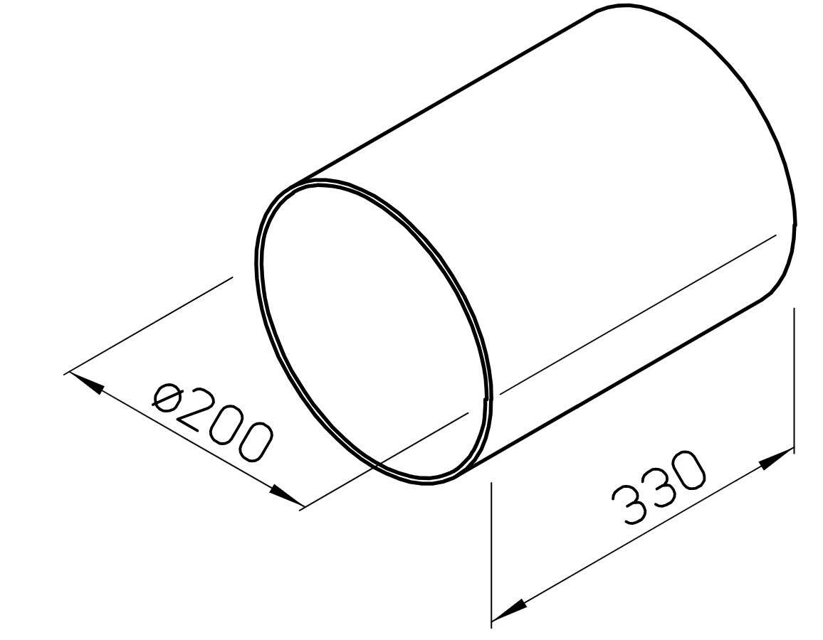 Helios KR 150, Wandeinbaurohr Kunststoff HE/KR/150