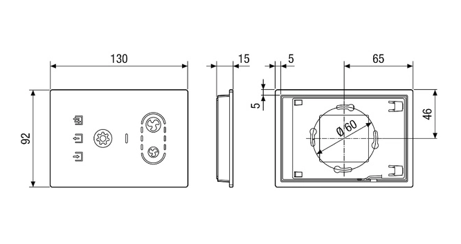 Maico Design-Raumluftsteuerung RLS G1 WS für WS 75