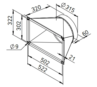 Helios Übergangstück ALB-ÜS 50/30