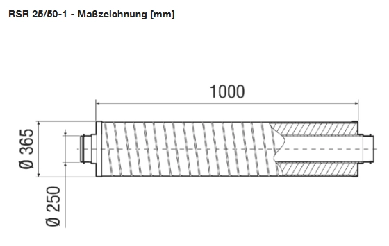 Maico Rohrschalldämpfer RSR 25/50-1