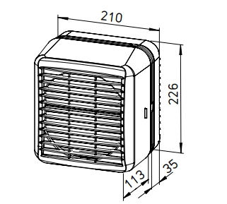 Helios Fensterlüfter GX EC 150