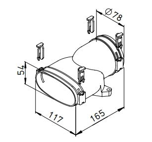 Helios FlexPipe Übergangsstück FRS-ÜG 51-75
