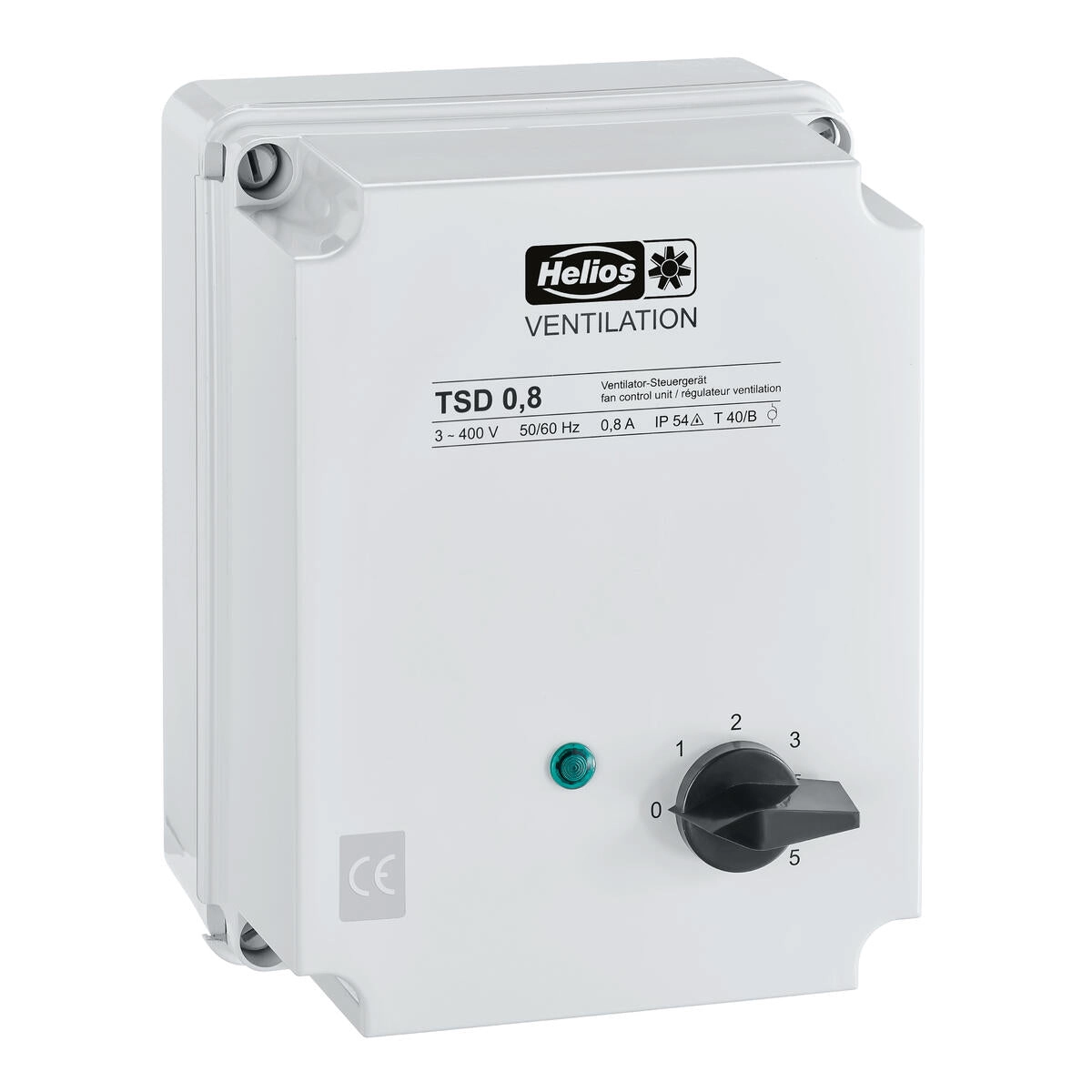 Helios TSD 0,8, Trafo-Drehzahlsteller 3-PH, 400 V, 0,8 A HE/TSD/0,8