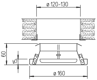 Helios Metall-Tellerventil MTVA 125 für Abluft