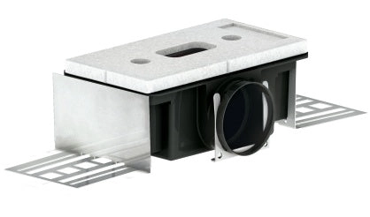 Zehnder Luftdurchlassgehäuse CLD-P 90, 1 x DN 90 seitlich, Höhe 140 mm