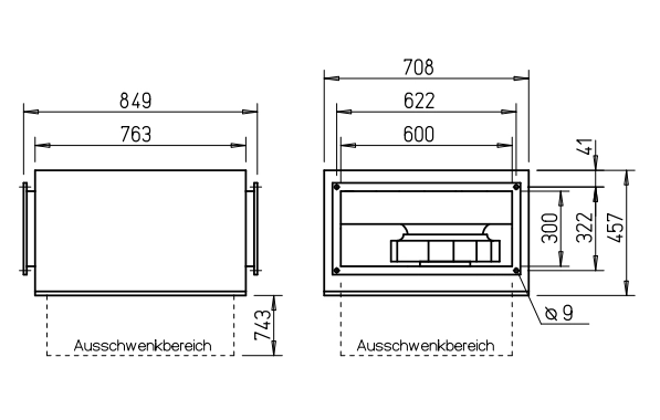 Helios Kanalventilator SILENT, SKRW EC 355/60/30