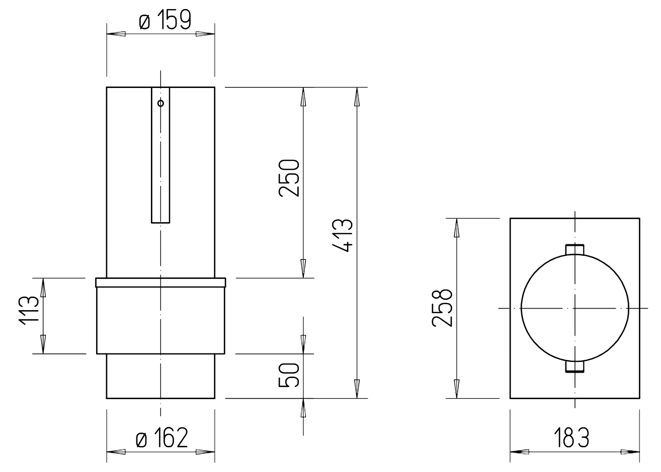 Helios ELS-D 160, Brandschutz-Deckenschott HE/ELS-D/160