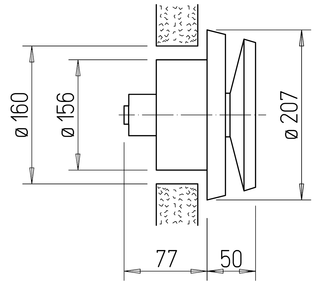 Helios ZTV 160, Zuluft-Thermostatventil HE/ZTV/160