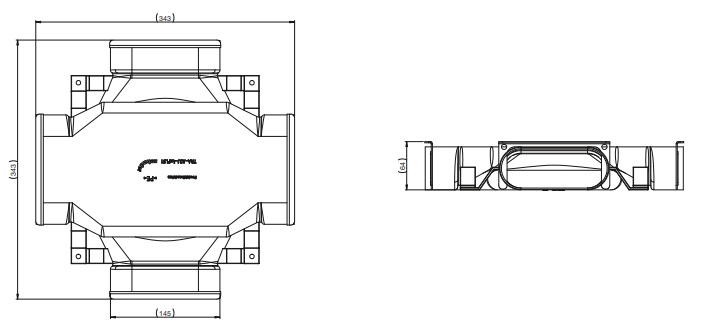 Zehnder Kreuzungsstück ComfoFit flat 51