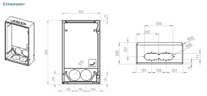 Zehnder Einbaukasten ComfoAir Fit 100