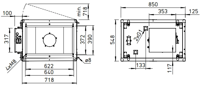 Helios Außenluftbox ALB EC 60/35 WW