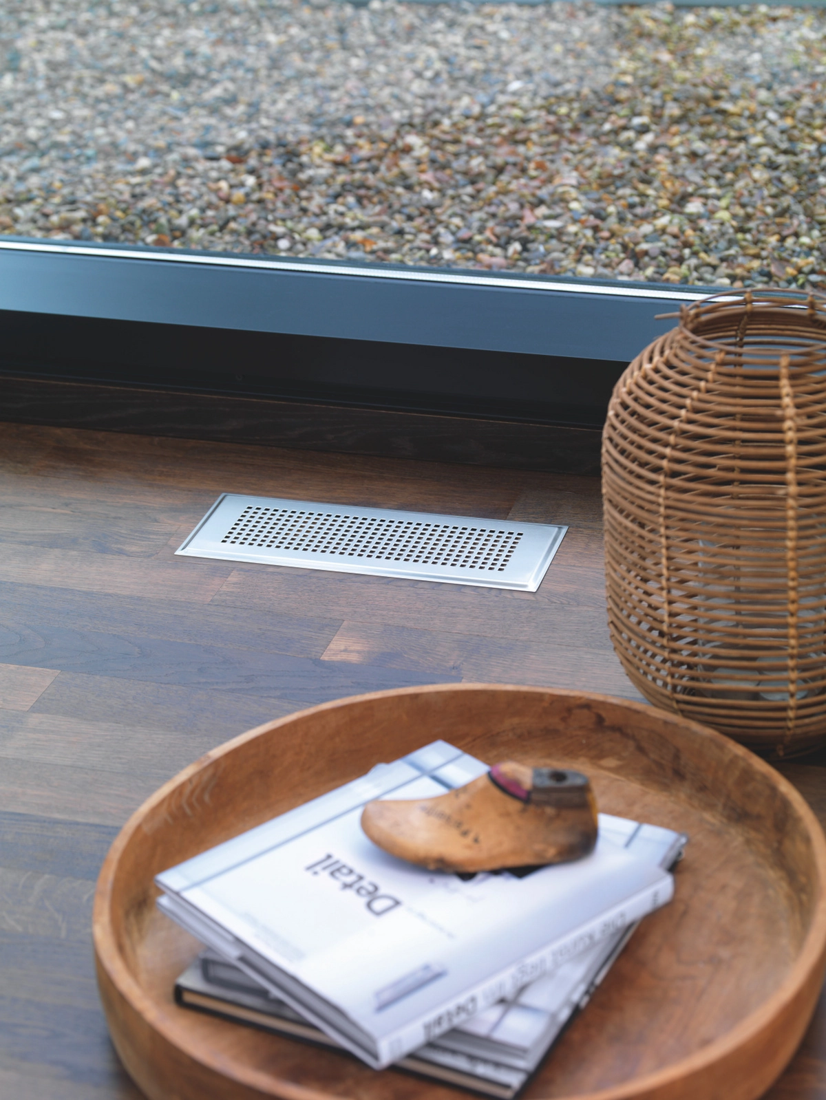 Zehnder Design-Gitter CLF, Roma, Edelstahl, 350 x 130 mm