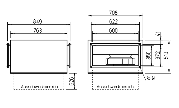 Helios Kanalventilator SILENT, SKRD 355/4/60/35