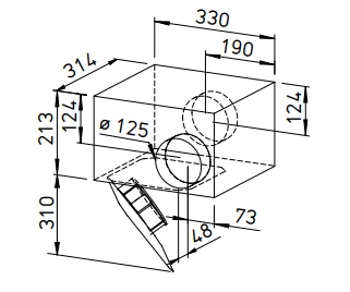 Helios Radial-Rohrventilator SVS EC 125 SlimVent EC