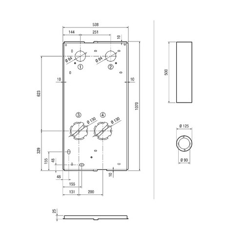 Maico Rohbaumontage-Set WS 75 RSAP