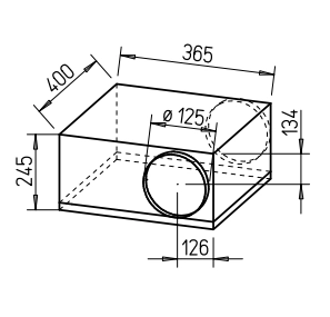 Helios Rohrventilator SB 125 C SILENTBOX