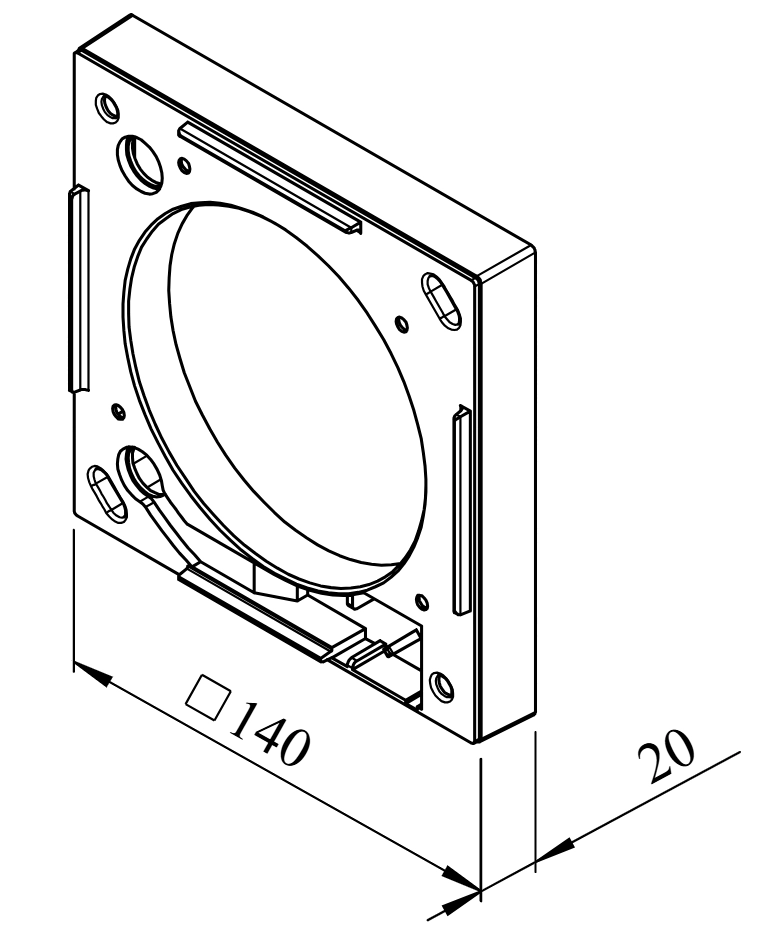 Helios Montageflansch MF 100, zu M1/100